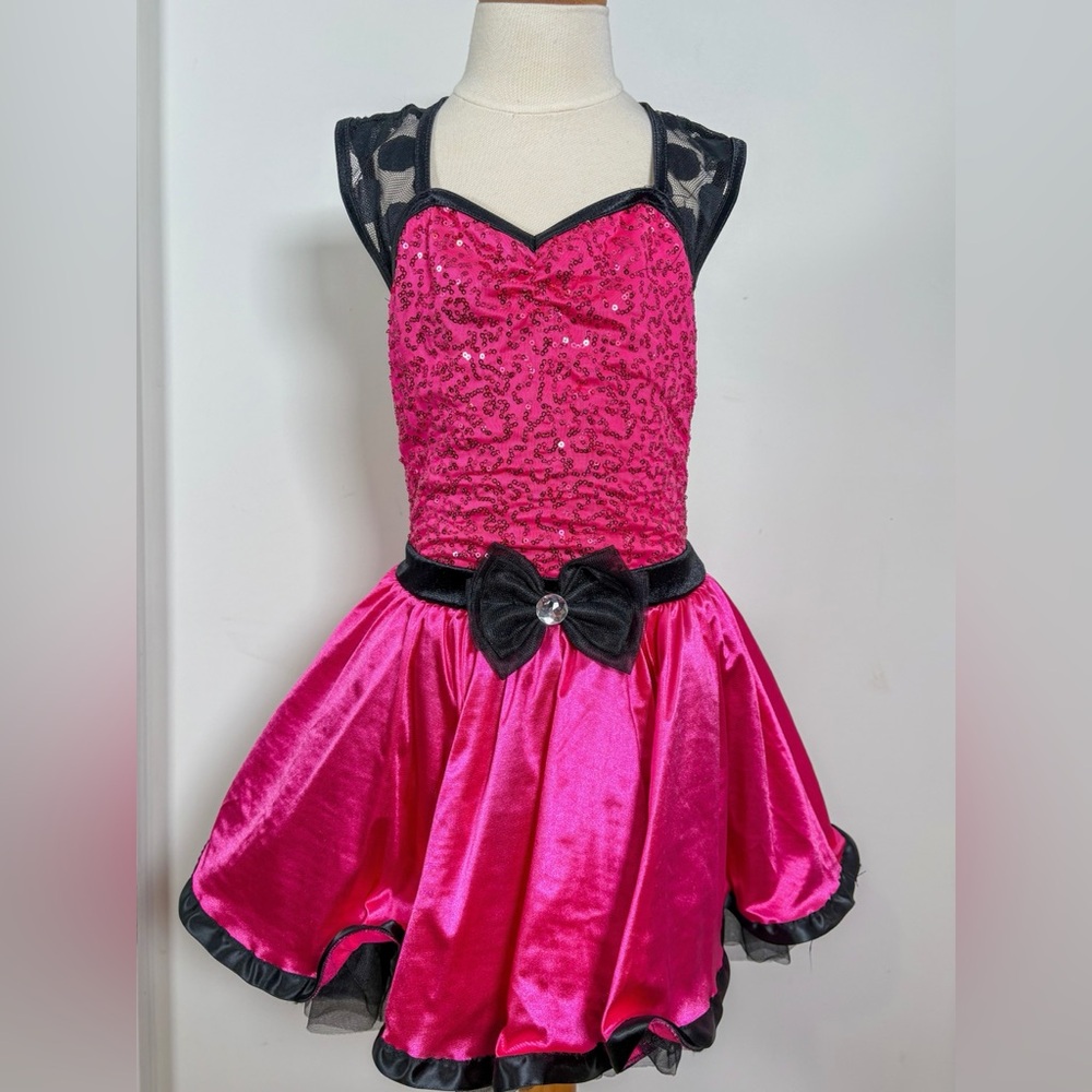 Pink & black ballet tutu dance costume 💕Child size small 🌸💗with surprise gift 💝
